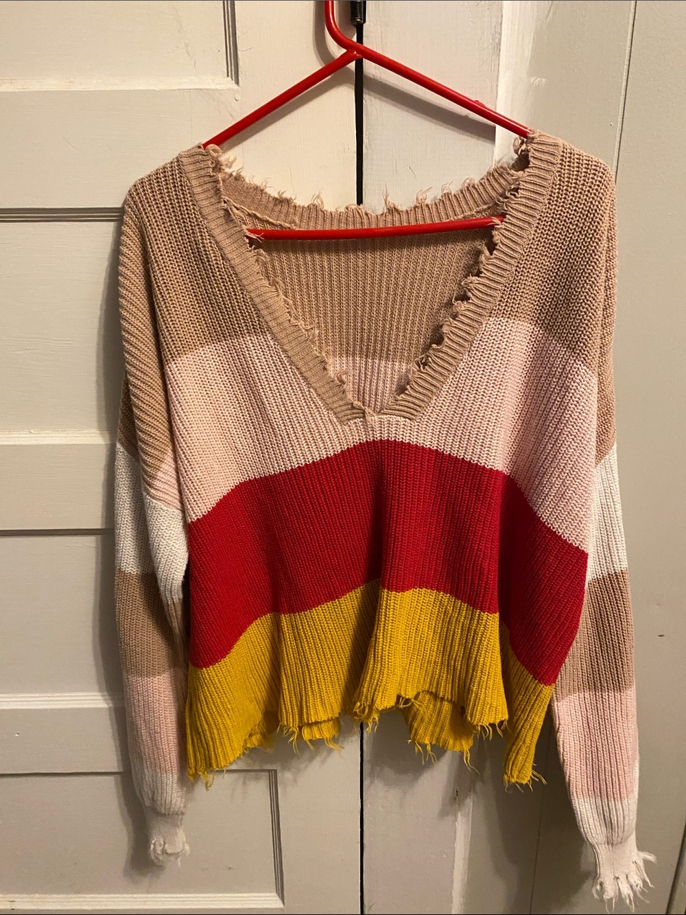 V neck sweater